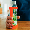 Feature Coloured Deakin Glass Drink Bottles